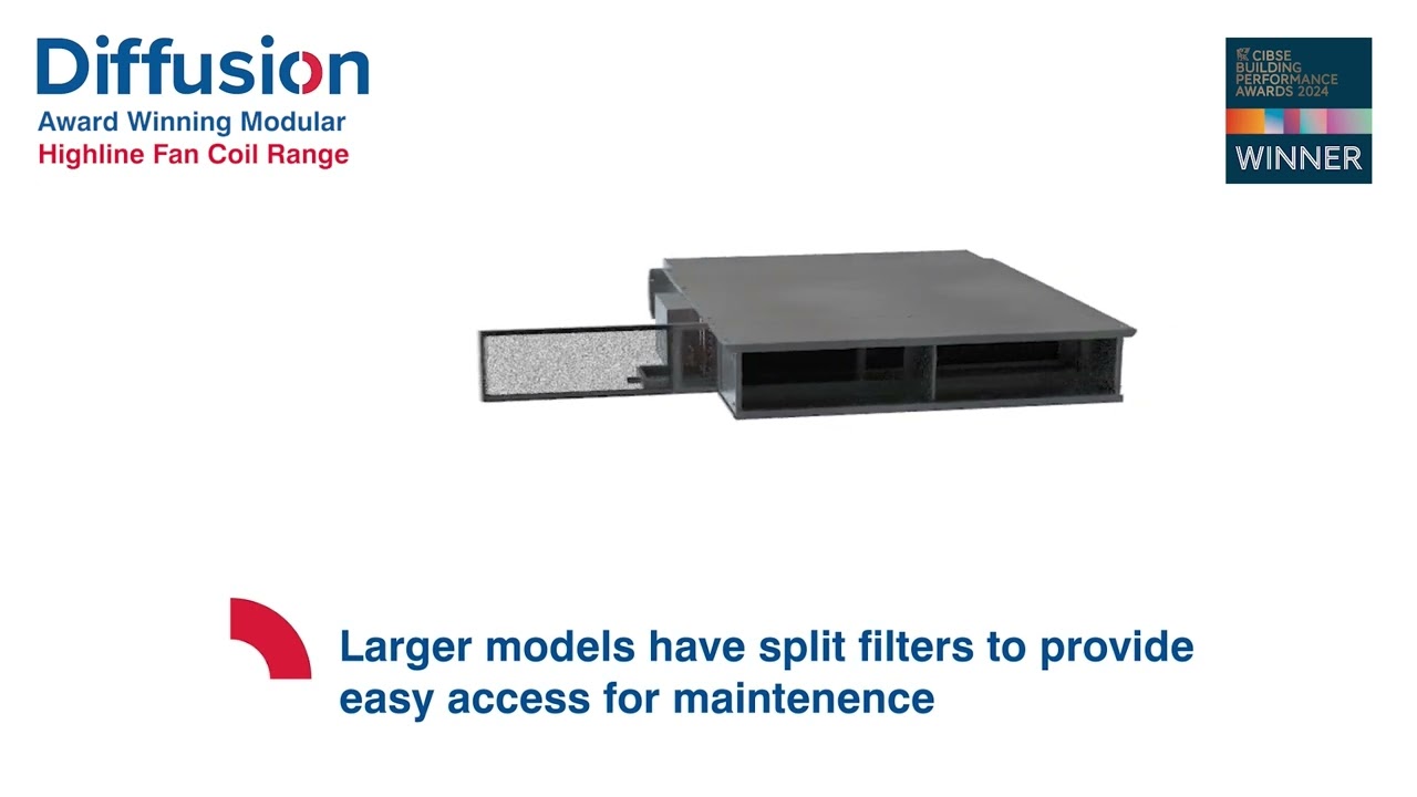 Diffusion Award Winning Modular Fan Coil Range - Features